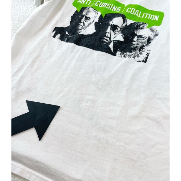 DC • Dyrdek White Anti-Cursing Coalition Short Sleeve Graphic Tee - Picture 10 of 11